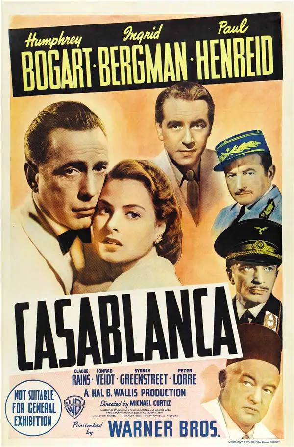 Постер из фильма «Casablanca» классические винтажные наклейки Марокко ткань картины для комнаты настенный Декор 12x1" 20x24 дюймов - Цвет: 3