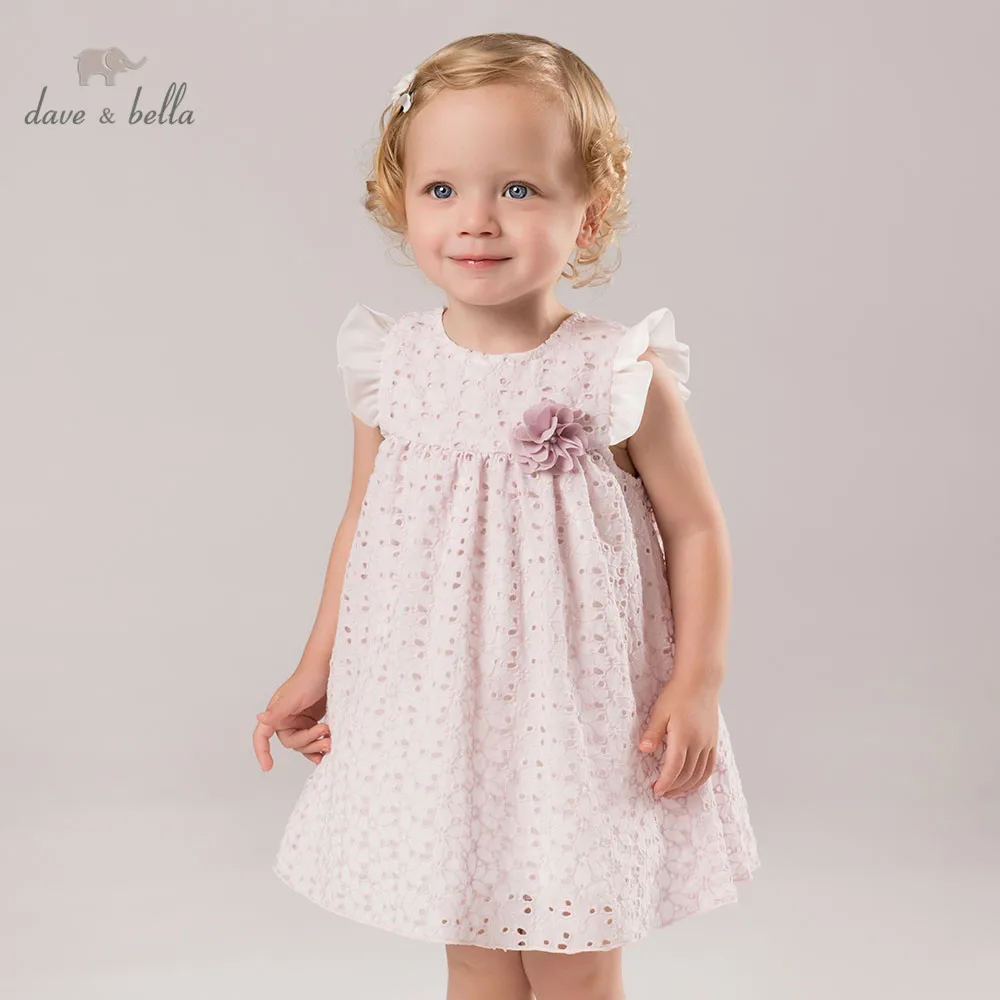 

dave bella summer baby girls princess dress childs purple dress kids wedding dress children dress baby lolita costumes DB5282