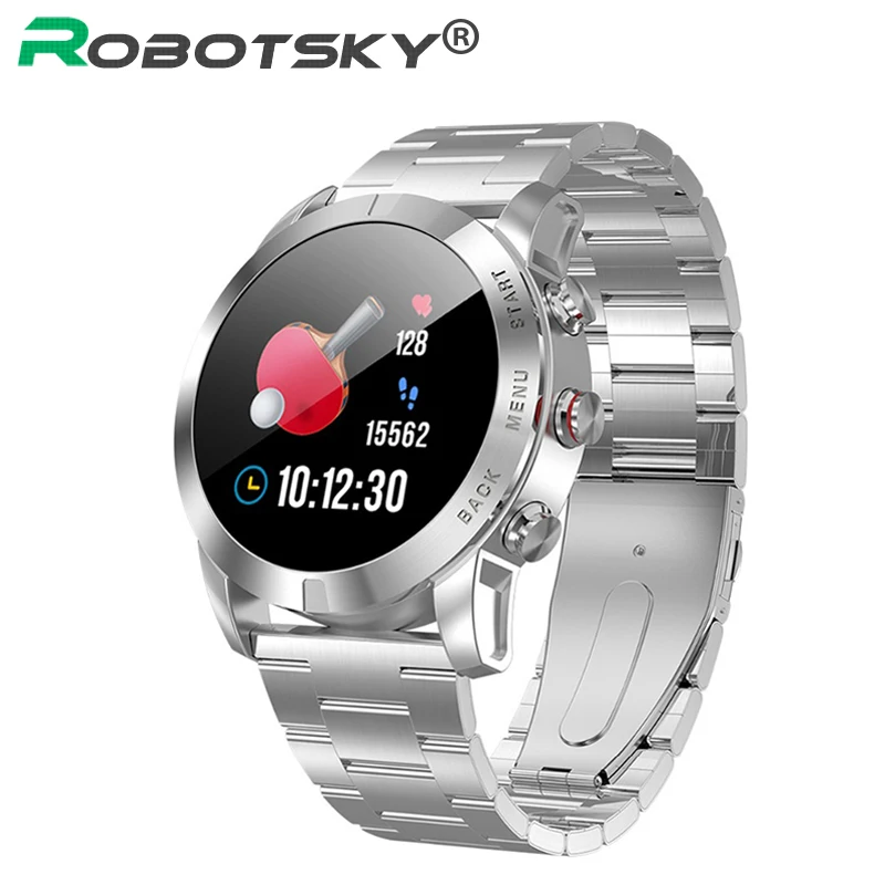 Robotsky S10 Смарт-часы Для мужчин IP68 Водонепроницаемый спортивные Smartwatch монитор сердечного ритма Фитнес трекер часы для Android IOS