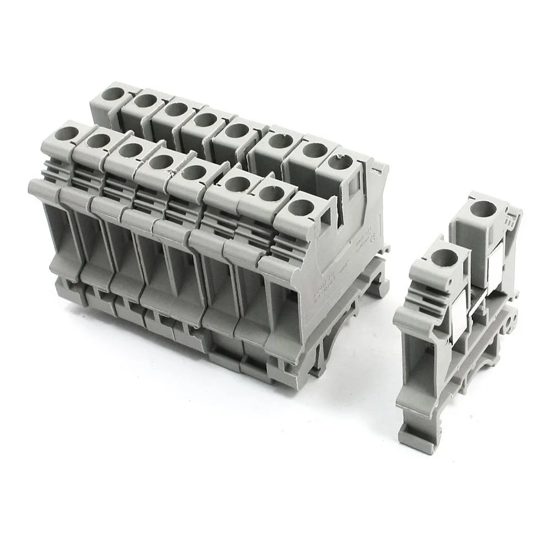 BIFI Hot 10Pcs Gray Plastic UK6N Screw Clipping Contact Terminal Block