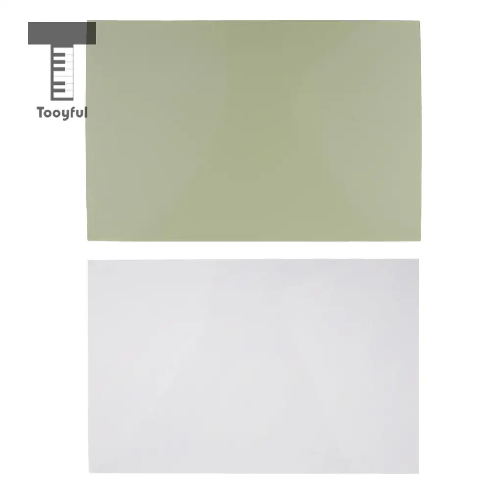 Tooyful Exquisite Plastic 3-Ply Guitars Bass Pickguard Blank Material Sheet Unfinished Scratch Plate 