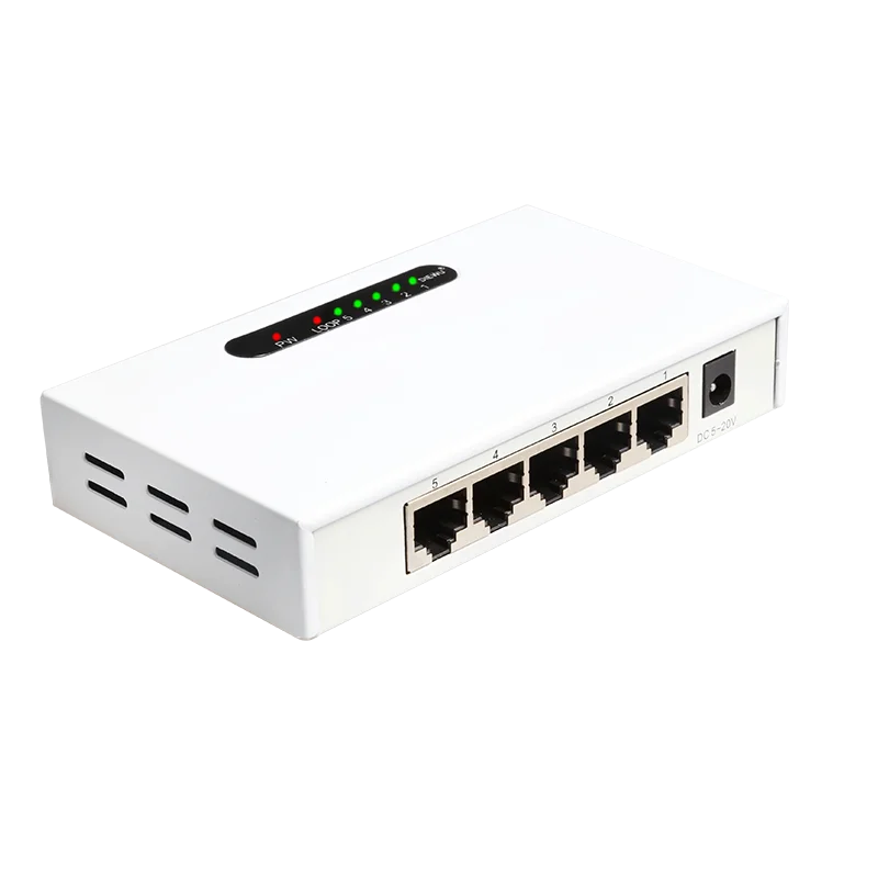 Большой-Q 5 порт rj45 RJ-45 1000 м гигабитный сетевой коммутатор Ethernet интеллектуальный коммутатор концентратор настольный адаптер металлический/пластиковый корпус