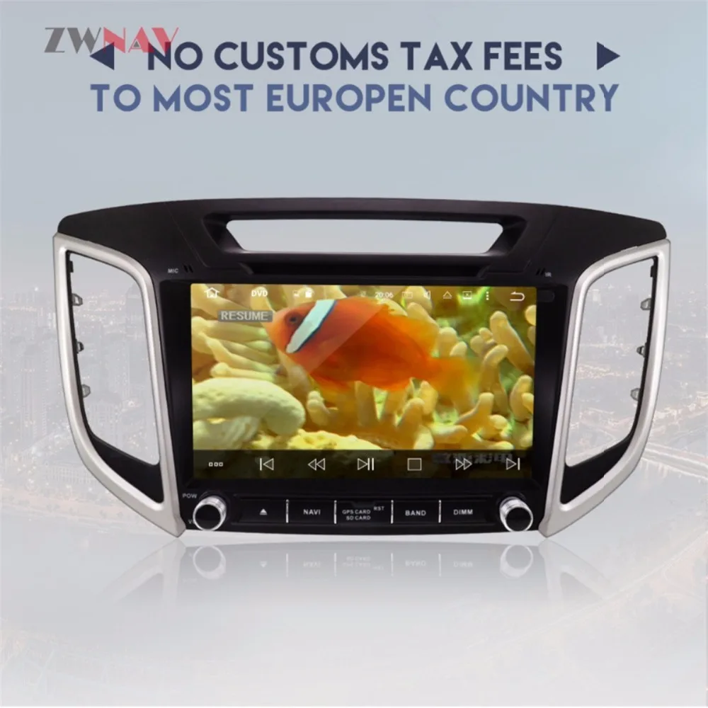 Best Android 9.0 Car DVD Player Car Radio GPS Navigation For Hyundai Creta ix25 2014 2015 2016 2017 2018 Free Map 2