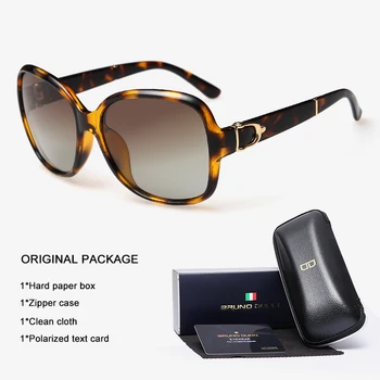 

BRUNO DUNN Luxury Sun Glasses Brand Design Ladies Oversized Sunglasses HD Polarized Women Big Frame Sunglases For Female UV400