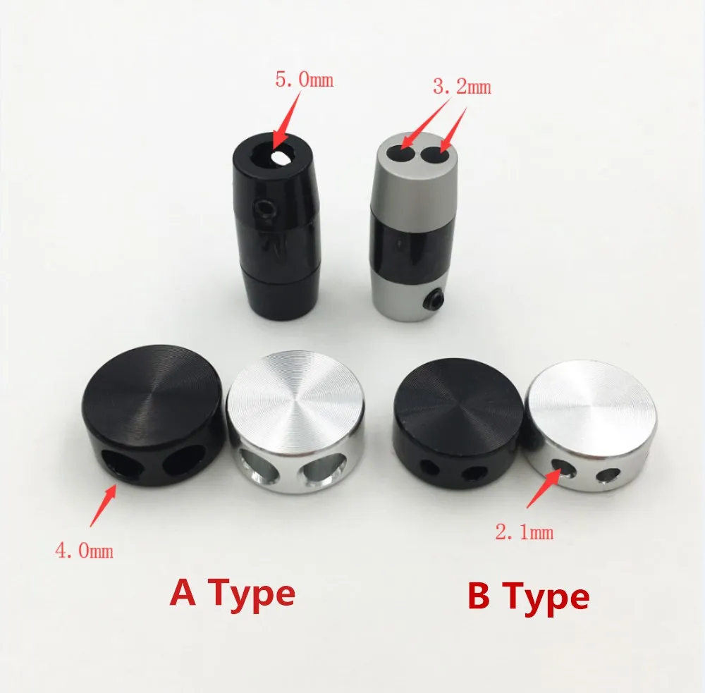 5 компл. Полный алюминиевый ползунок+ Y сплиттер штекер аудио адаптер для DIY обновления наушников кабель для наушников