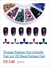 1 колесо смешанного размера белые AB Камни Стразы для ногтей DIY Маникюр 3D жемчужины для дизайна ногтей украшения для женщин аксессуары для ногтей