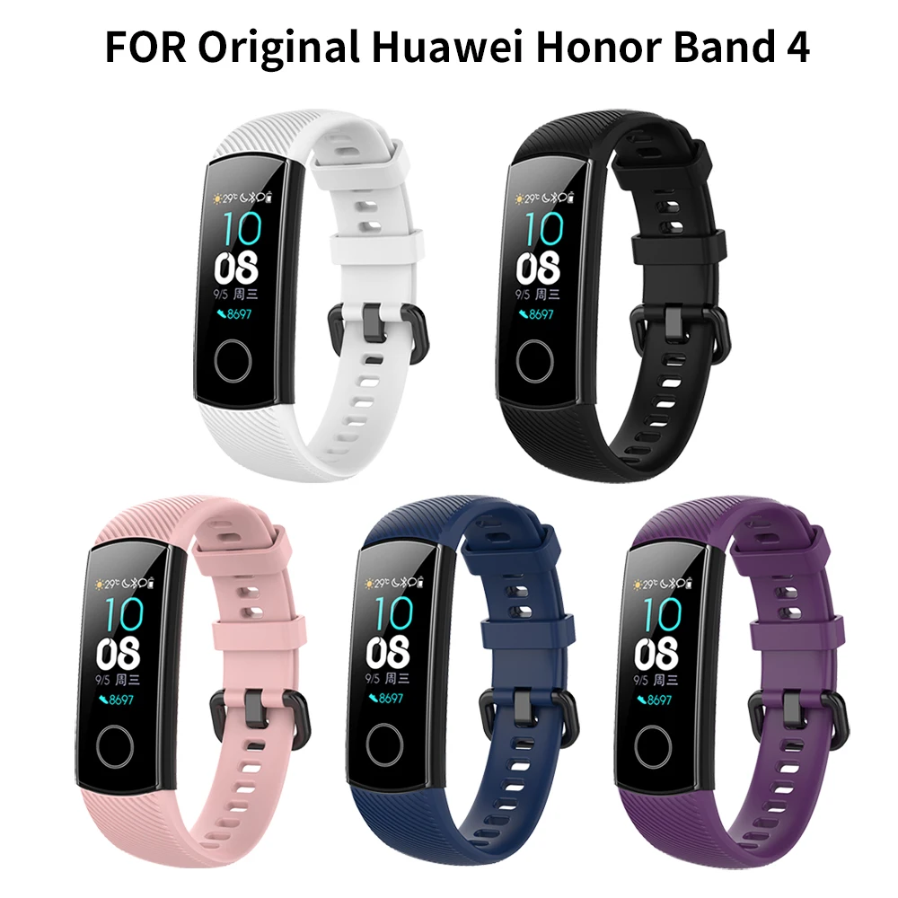 Ремешок Correa для Huawei Honor Band 4 силиконовый браслет смарт часов аксессуары