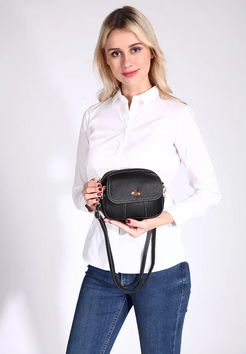 AOEO сумки через плечо для женщин из натуральной кожи настоящая Дамская Роскошная Маленькая Сумочка Дамская обувь для девочек сумка-мессенджер Женская