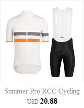 RCC Pro Cycling Jersey Set Summer MTB Bicycle Clothing Maillot Ropa Ciclismo Polyester Racing Bike Clothes Cycling Set