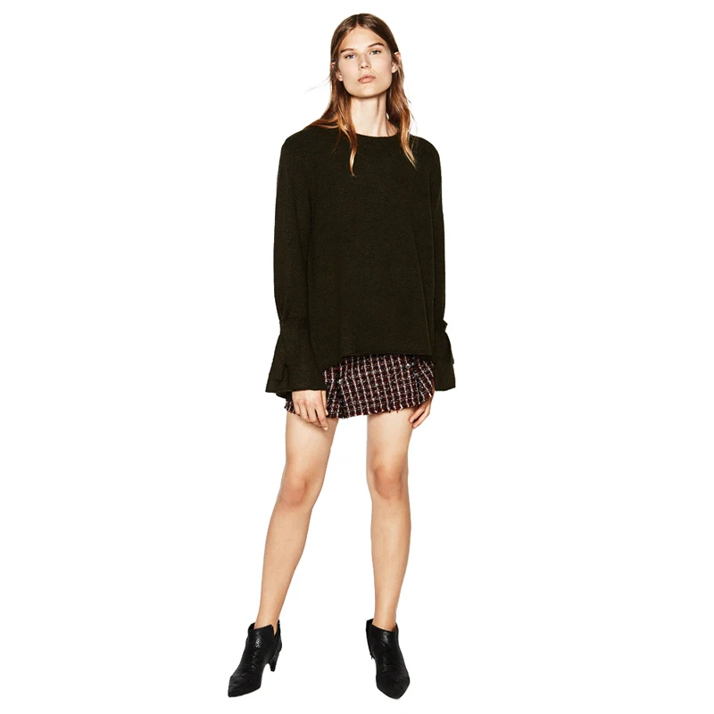 HYH HAOYIHUI Fashion Women Sweaters Solid Green Long Sleeve Crew Neck Knitted Pullover Elegant Basic Brief Jumper Winter Casual HYH HAOYIHUI Fashion Women Sweaters Solid Green Long Sleeve Crew Neck Knitted Pullover Elegant Basic Brief Jumper Winter Casual