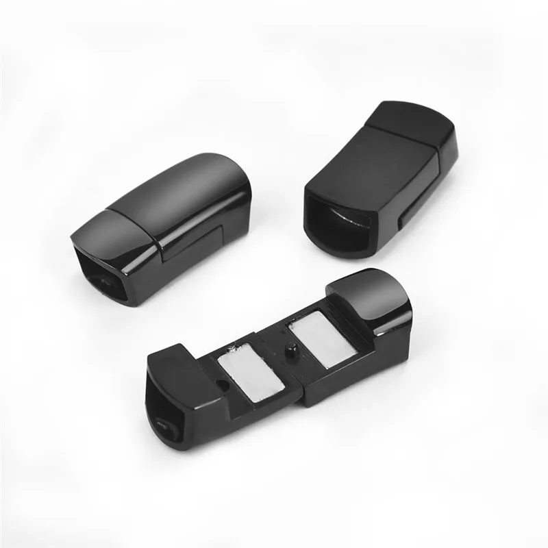 

1PCS DIY Components 316 Stainless Steel Magnetic Buckle Black Clasp For Bracelet