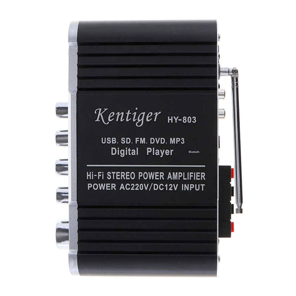 Мини усилитель HY803 40 Вт + FM MP3 USB 110 220 в перем. Тока или 12 пост. Тока|amplifier 40w|bluetooth