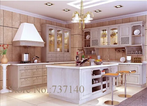 Кухонный шкаф из дуба мебель по индивидуальному заказу|wood kitchen cabinets|solid wood cabinetsoak