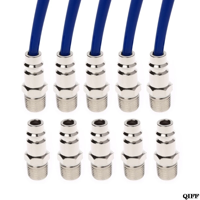 

Euro Air Line Hose Fitting Connector Quick Release 1/4 Inch BSP Male Thread Mar28