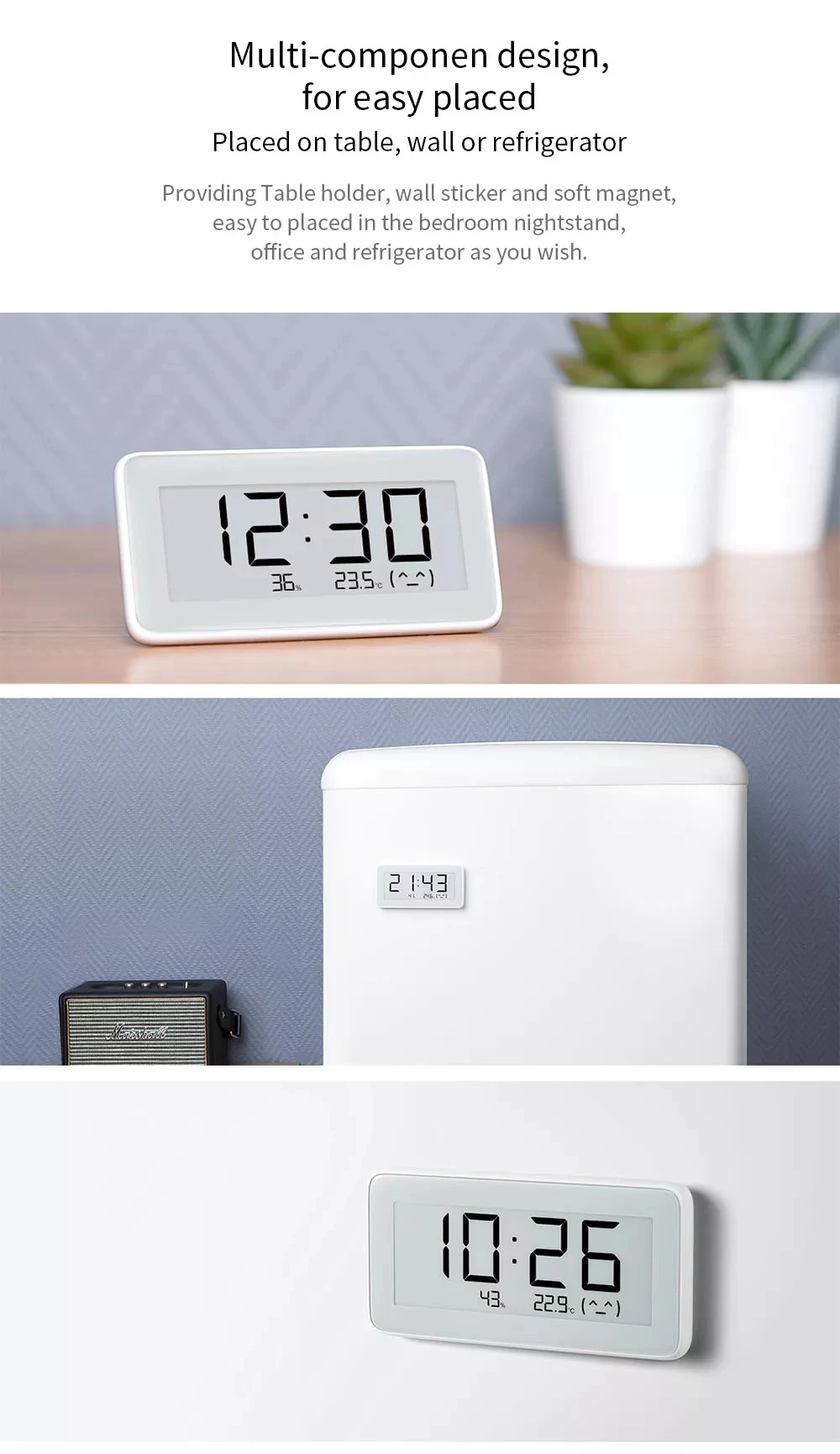 Xiaomi Mijia Bluetooth Temperature Humidity Sensor E-link LCD Screen Digital Thermometer Moisture Meter Smart Linkage Mi APP (6)