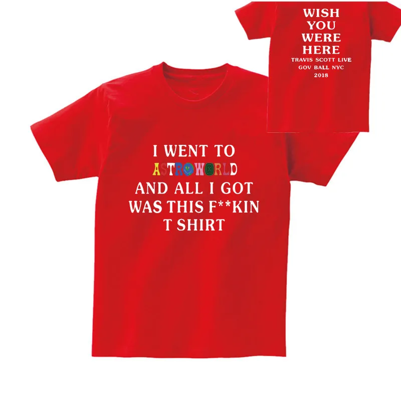 FIZLA Travis Scotts ASTROWORLD футболки с принтом для мужчин/женщин, повседневная крутая Мужская футболка с круглым вырезом, летняя футболка с коротким рукавом, одежда в стиле хип-хоп