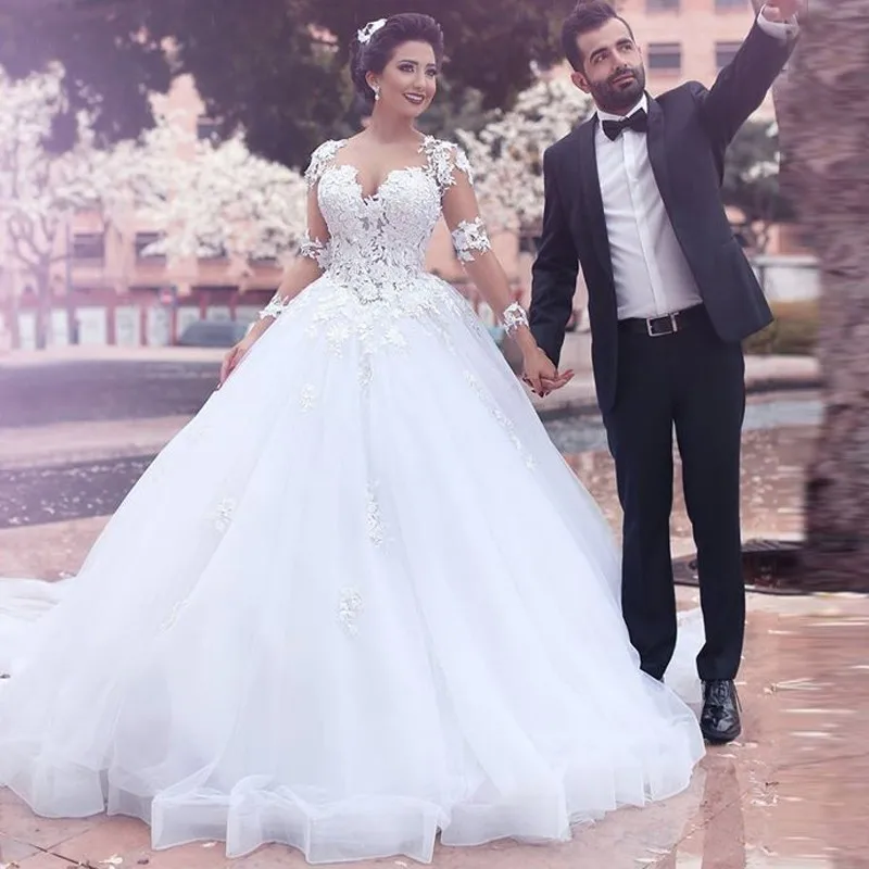 Свадебное платье Вечерние Платье Vestido de Noiva кружевные цветы вечерние на свадьбу