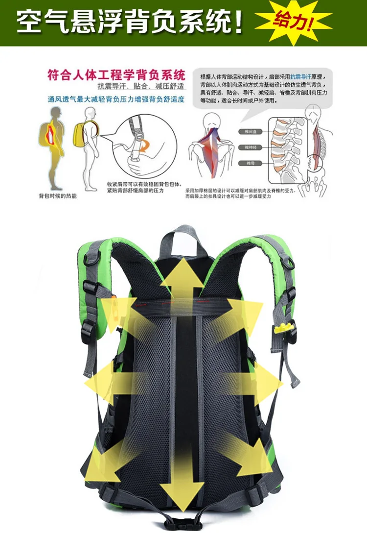 Escalada mochilas homens sacos de viagem à