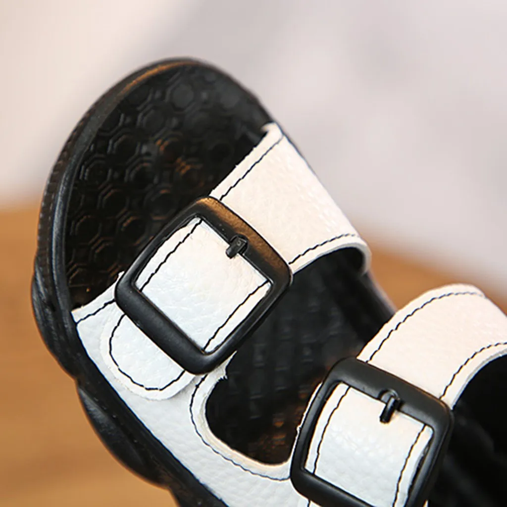 Новые детские сандалии для девочек летнее, для малыша Детская одежда для маленьких мальчиков пляжная медведя Повседневная обувь; сандалии для детей; обувь на плоской подошве для детей