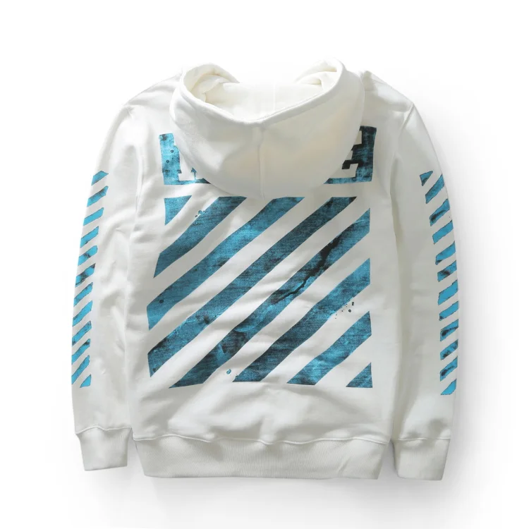 off white wave hoodie