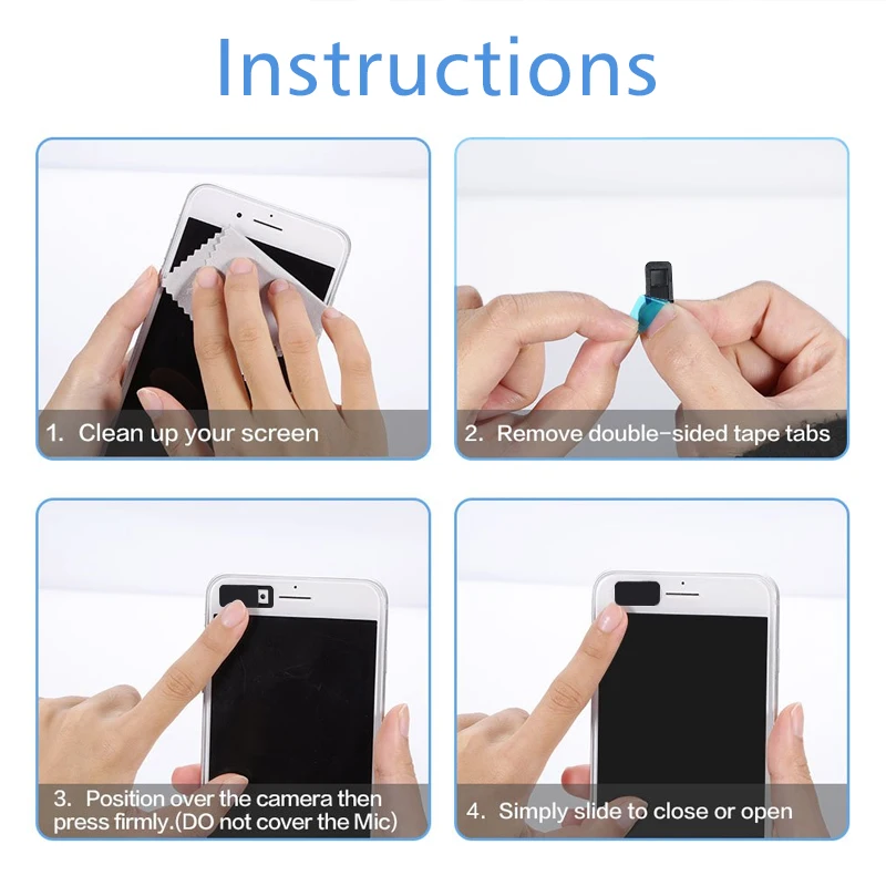 Webcam Cover,Web Camera Cover Fits for Macboook Pro iMac Laptop Smartphone for iPhone Samsung Xiaomi Huawei Protect Your Privacy