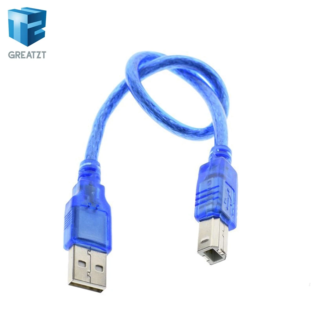 

GREATZT 30cm USB Cable UNO R3 / Mega 2560 R3/ ADK USB-A to USB-B for arduino