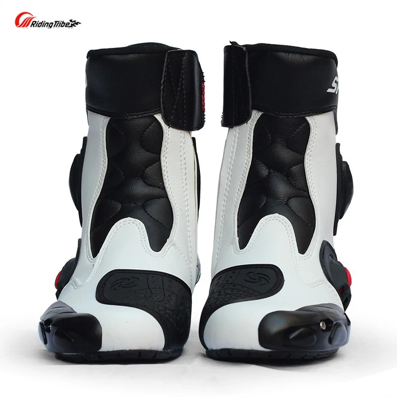 Botas moto Hombre motorcycle boots Pro-biker Speed Bikers Moto Racing Motocross Leather Shoes A004 Black/red/white Free Shipping Botas moto Hombre motorcycle boots Pro-biker Speed Bikers Moto Racing Motocross Leather Shoes A004 Black/red/white Free Shipping