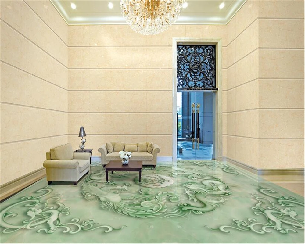 

beibehang Can customize any size personalized wallpaper Chinese three-dimensional jade relief TV background floor papier peint