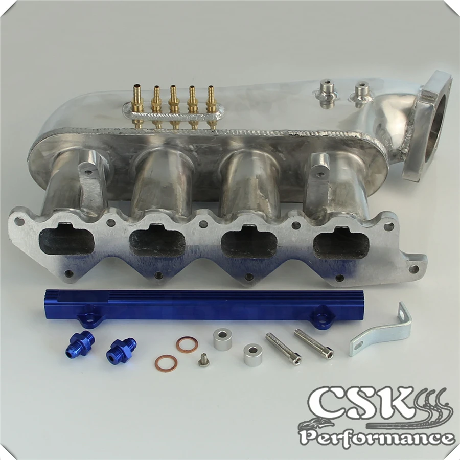 Впускной коллектор+ Топливная рейка для Mitsubishi Lancer Evolution 4G63 EVO 4-9 фиолетовый/черный/синий