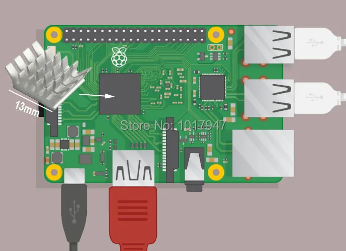 1 компл. Raspberry Pi вентилятор силиконовый тепловой коврик ram медный радиатор для Raspberry Pi 3 Модель B, Raspberry Pi 2 Модель B 3B +