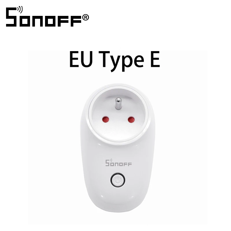 Sonoff S26 Базовая WiFi умная розетка AU/CN/EU/UK/US Беспроводная вилка умный дом переключатель питания розетки работают с Alexa Google Assistant - Комплект: S26 EU E