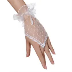Новые модные пикантные кружевные короткие перчатки без пальцев для вечеринки