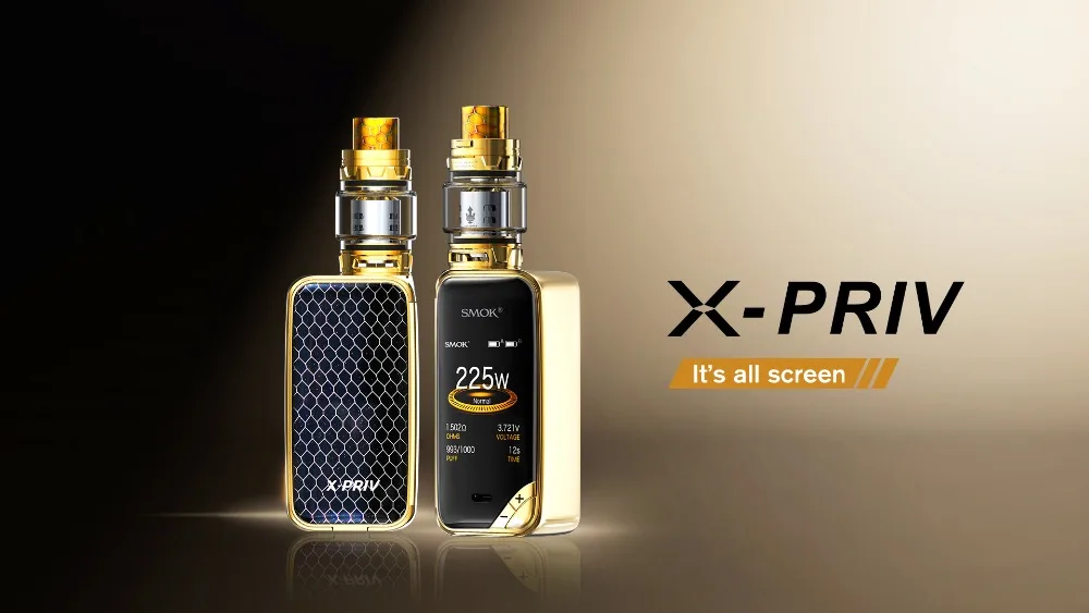 SMOK X-priv комплект с 8 мл TFV12 Prince Tank Vaporizer 225 Вт X priv Mod электронная сигарета SMOK VAPE Kit VS G-priv 2