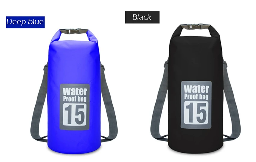 15L Открытый водонепроницаемый речной треккинг сумки Сверхлегкий Кемпинг Туризм сухой дрейфующий Каякинг рюкзак для плавания сумки