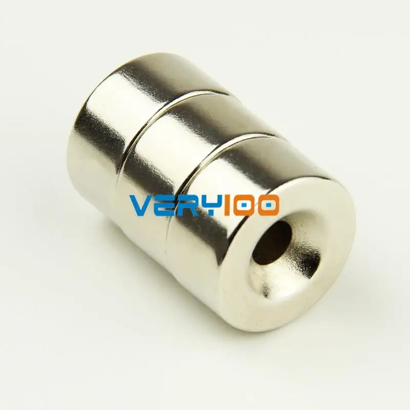 

1pc x Strong Countersunk Ring Magnet 20mm x 10mm Hole 5mm Rare Earth Neo Neodymium Free Shipping!