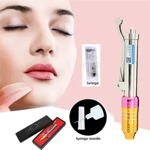 Гиалуроновая кислотная ручка против морщин гиалуроновой пистолет для губ подъемный шприц-ручка высокого давления инструмент для красоты ампул головка шприц для воды