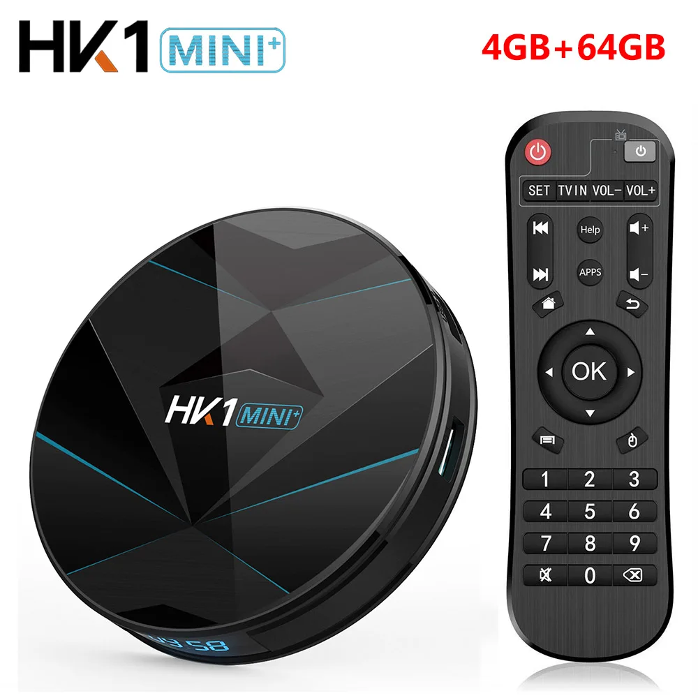 HK1 Мини плюс Смарт Android 9,0 ТВ-приставка 4 Гб ОЗУ 128 Гб ПЗУ RK3318 медиаплеер 2,4G 5G WiFi Bluetooth 4,0 4K HD Смарт-приставка - Цвет: only 4GB 64GB TV box