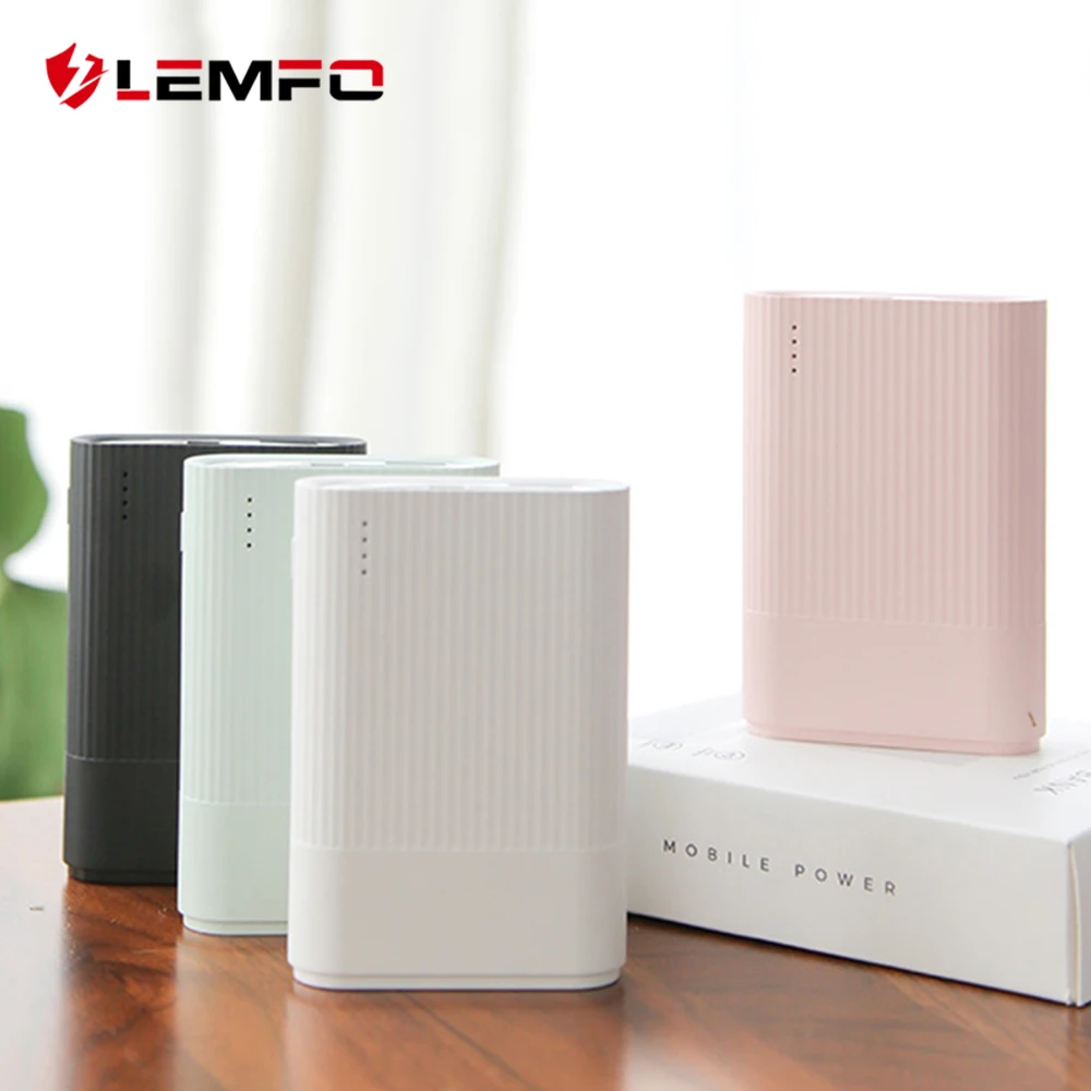 

LEMFO T27 Mini Power Bank 10000mah Slim Portable External Battery 2.1A Quick Charge Powerbank For Xiaomi Iphone Xs Max X 7 8