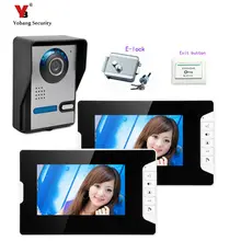 Yobang Security 7″Video Monitor The Door Video Phone The Doorbell Intercom bell Doorbell Night Vision Camera+Electric lock