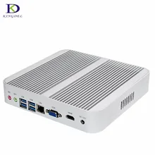 Big Promotion Mini PC Fanless Computer with 6th Gen Skylake Core i3-6100U,Windows10 PC,4*USB3.0,VGA,Suport 3D Games TV BOX