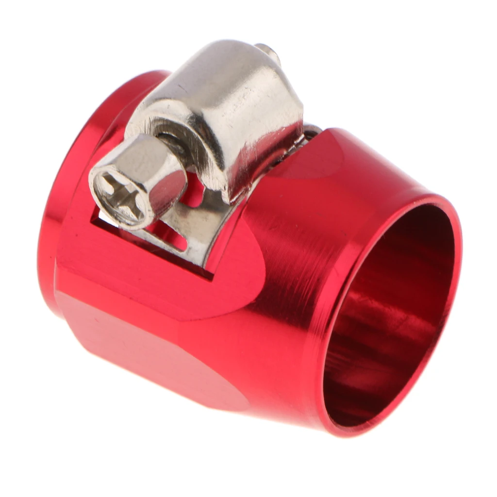 1PC AN8 Fuel Hose Line End Cover Clamp Adapter Aluminum Anodize Fitting Universal for Fuel Water Oil Air Line End Finisher
