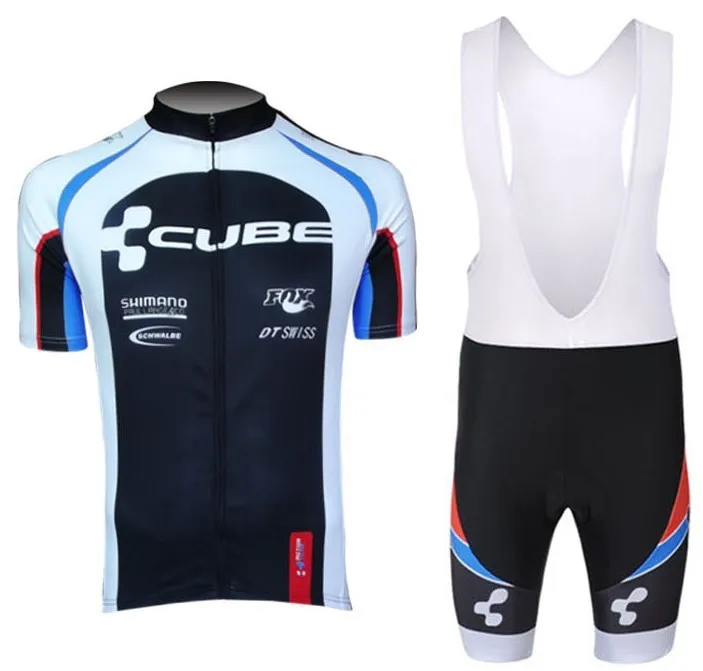 

2013 Pro HQ!!! CUBE bib short sleeve cycling jersey wear clothes bicycle/bike/riding jersey+bib pants shorts