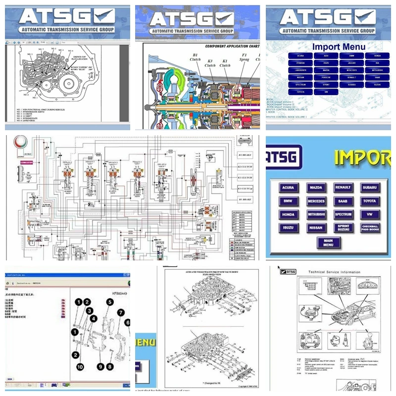 atsg Трансмиссия руководства по ремонту диагностическое программное обеспечение в HDD/CD Лидер продаж Авто Ремонт
