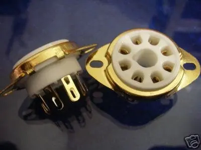 

8 PIN GOLD OCTAL ANALOG TUBE AMPLIFIER SOCKET FOR EL34 KT88 274B 6550A 1pcs