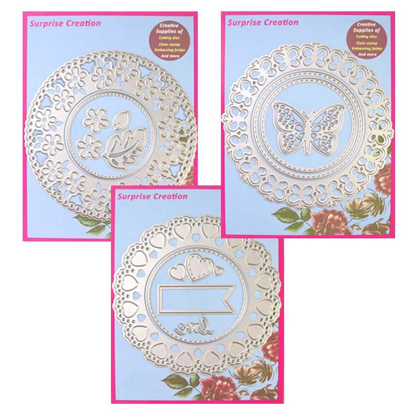 

3-Set cutting dies 3D Frame Cardmaking & Scrapbooking DIY Craft stencil