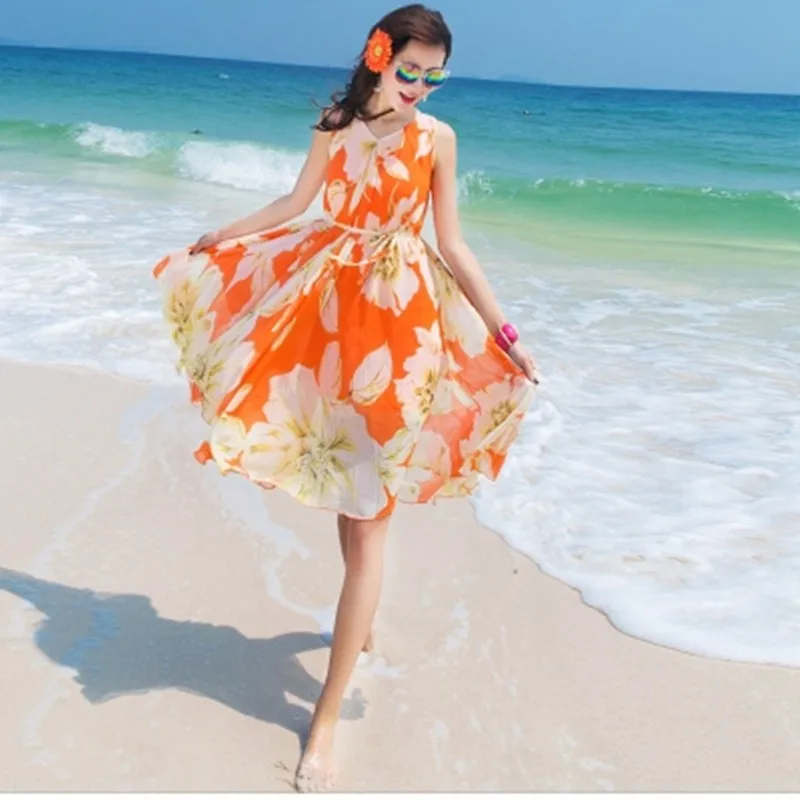 Мода для беременных женщин в богемном стиле пляжная юбка Средства ухода за кожей для будущих мам пляжное платье юбка свободно шифоновое