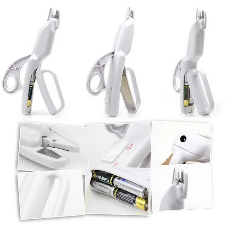 Multipurpose Electric Automatic Scissors Shears Safety Battery Operated Handheld Electric Fabric Sewing Scissors