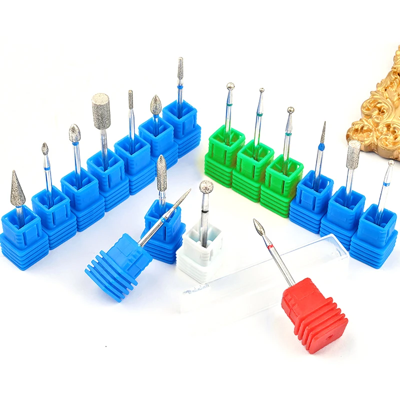 1 шт. алмазные сверла для ногтей 3/32 фреза роторные пилки для ногтей для педикюра электрические сверла аксессуары инструменты для маникюра