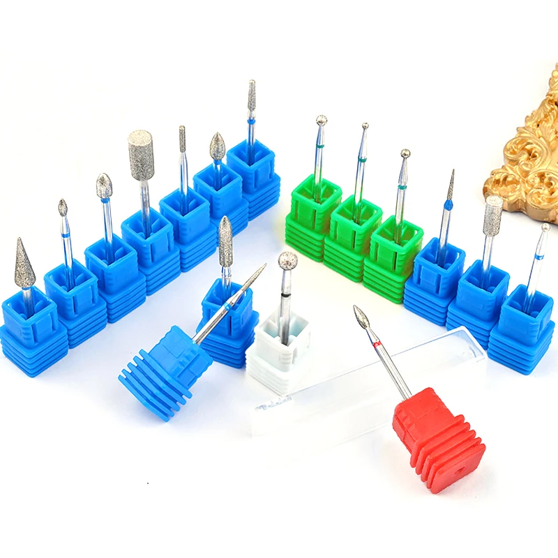 

1Pcs Diamond Nail Drill Bits 3/32 Milling Cutter Burr Rotary Nail Files for Pedicure Electric Drill Accessories Manicure Tools