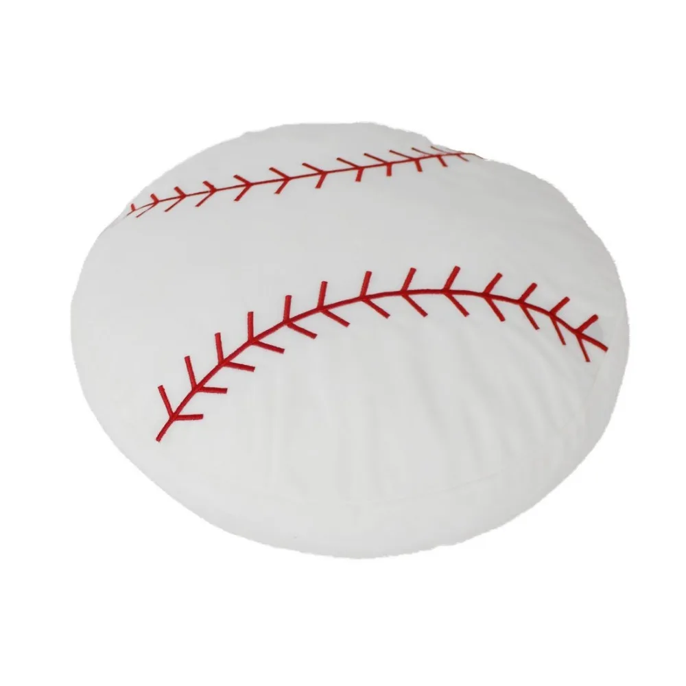 Stuffed Baseball Pillow Plush Fluffy Ball Throw Soft Durable Sports Toy